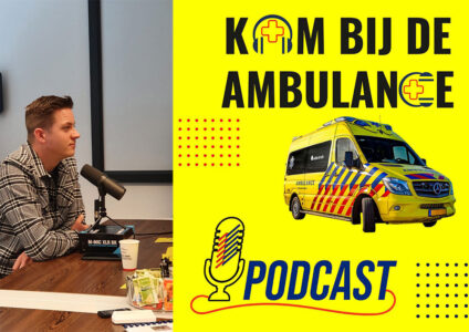 Podcast kom bij de ambulance